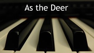 As the Deer - piano instrumental hymn with lyrics