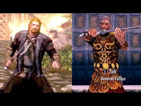 Ulfric Stormcloak and General Tullius speeches before storming enemy capital. Skyrim