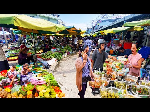 Plenty of Fresh Foods at the Cambodian Market - Market place Where You Can Buy Fresh Foods Everyday