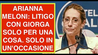 ARIANNA MELONI: LITIGO CON GIORGIA SOLO PER UNA COSA. SOLO IN UN'OCCASIONE