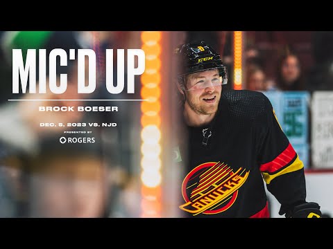 Mic'd Up - Brock Boeser vs. Devils (Dec. 5, 2023)