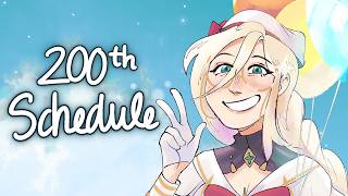 I have released 200 schedules since my debut!