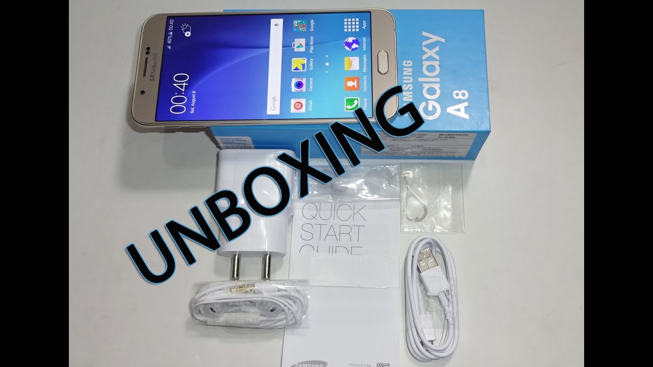 Samsung Galaxy A8 Unboxing