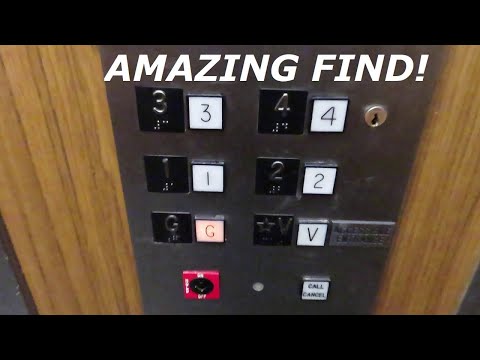 EPIC EVERYTHING!  Montgomery hydraulic elevator at MacBride hall, UI, Iowa City IA