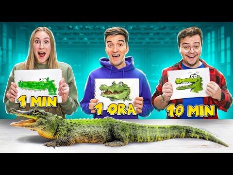 1 MINUT, 10 MINUTE SI 1 ORA DESENAM CHALLENGE !!