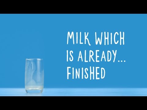 Milk which is already finished