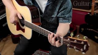 Video thumbnail for Dreadnought shootout: Martin DR Centennial Vs. Taylor 410e-R by Guitarist