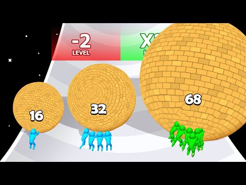 RESCUE PUSH 3D: Level Up Balls Man Run (Freeplay, Max level)