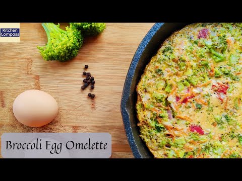 Tasty and Healthy Broccoli Egg Omelette | 5-minute breakfast| Easy Egg Recipes | Broccoli Recipes