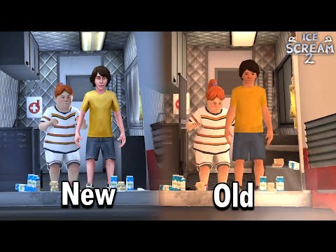 Ice Scream 2 Improved Update! Escape Ending Cutscene New vs Old