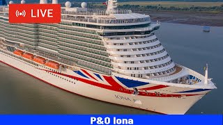 SHIPS TV - P&O Iona Cruise Ship Departing Port of Southampton (LIVE)
