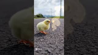 ヒヨコはスライムとの死闘を制し成長する(sora2生成動画)