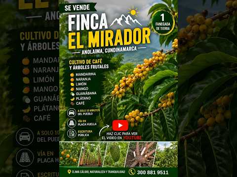 🏡 Se vende Finca El Mirador | Anolaima, Cundinamarca