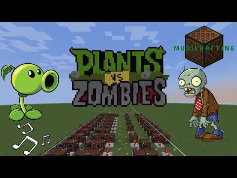 Musicrafting - Plants vs Zombies Main Theme [Minecraft Noteblocks]