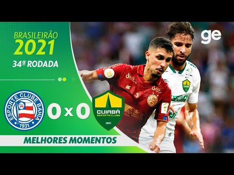 Gols e lances de Bahia x Cuiabá
