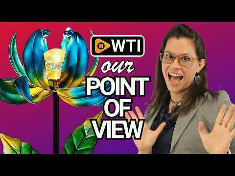 Solar Yard Lights Wind Spinners- Metal Lotus Flower Garden Decor LED Crackle Glass Globe Yard Art Sculpture Solar Stake Lights for Patio Pathway Lawn Walkway Blue - WTI product video review