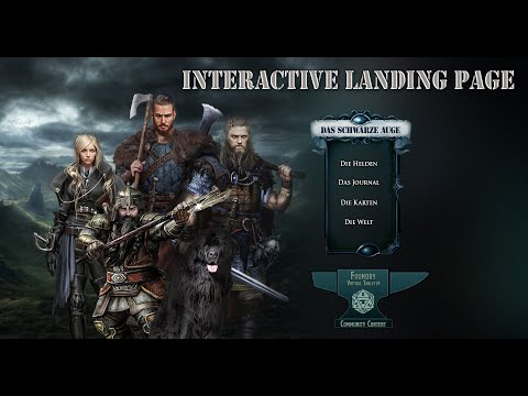 Foundry VTT - Das Schwarze Auge / The Dark Eye - Interactive Landing Page (OLD VERSION)