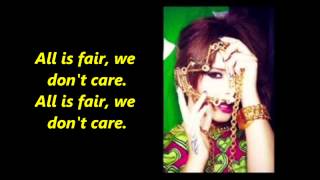 Cheryl - All Is Fair (Lyrics)