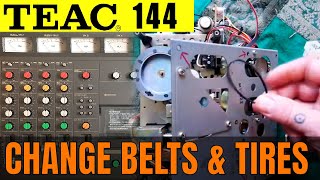 Video thumbnail for Teac 144 | 5  | replace belts & tires | refurbishing the cassette player by Tetrakan