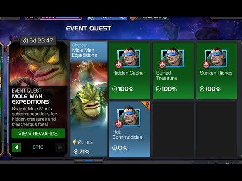 TIME TO 100% EXPLORE THE EPIC MOLEMAN EXPEDITIONS! (PART 2) MCOC LIVE STREAM #630