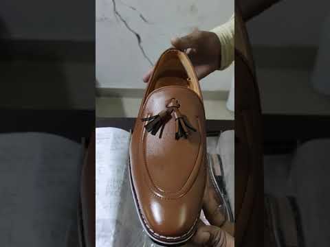 Leecode Shoe Tan Men Slip On Formal Shoes, Size: 10