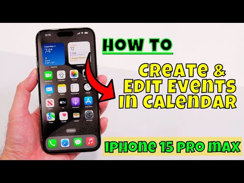 How to Create & Edit Events In Calendar iPhone 15/15 Pro Max