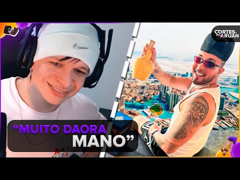 ARUAN REAGE: VLOG DE 1 HORA EM DUBAI - continuação parte 2 - 😂 (LEO DA HORNET) - Cortes do Aruan