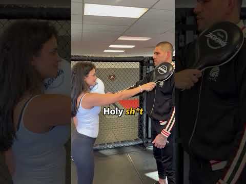 Alex Pereira hit Nina Drama a little too hard LOL #shorts #ufc #mma #alexpereira