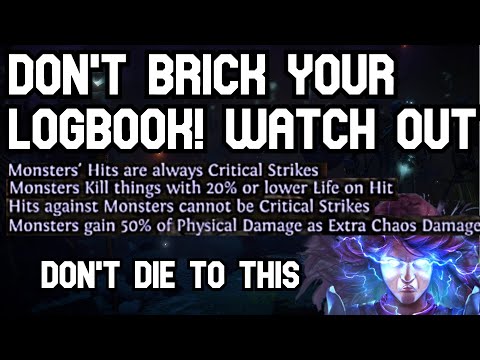 3.15 POE: Logbook WARNING - WATCH OUT FOR THESE MODS! Don't brick your first log books