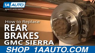 How To Replace Rear Brakes 01-10 GMC Sierra 2500HD