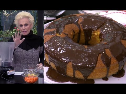 Bolo de cenoura com cobertura de chocolate - Ana Maria Braga