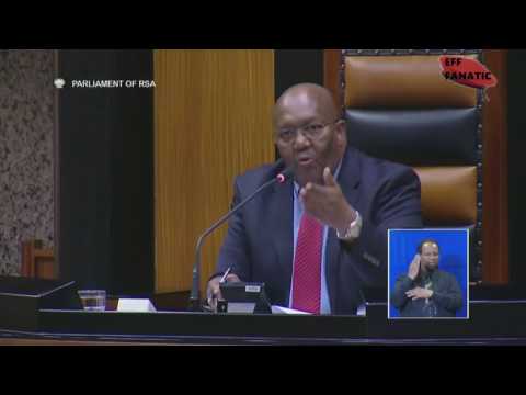 EFF Mbuyiseni Ndlozi Vs Deputy Speaker Tsenoli
