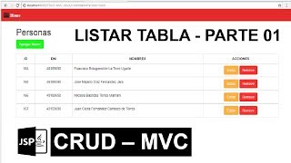 Como Hacer CRUD en JAVA JSP con Patron MVC y MYSQL - Parte 01
