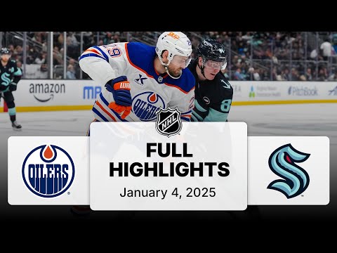 NHL Highlights | Oilers vs. Kraken | January 04, 2025