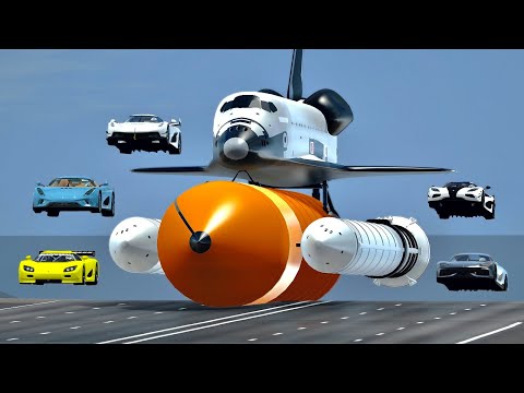 Koenigsegg Hypercars vs NASA Space Shuttle - Drag Race 20 KM
