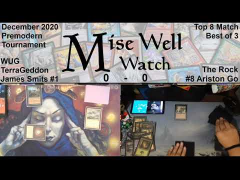 December 2020 Premodern Monthly - Top 8 Match - WUG [Maddening] TerraGeddon vs The Rock