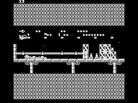 Space Cowboy - Oric Atmos - game - text mode /alpha test