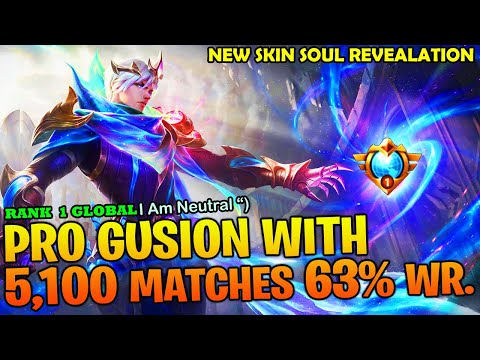 Perfect Combo- 5100 Matches [ Top 1 Global Gusion ]  I Am Neutral - Mobile Legends Build and Emblem