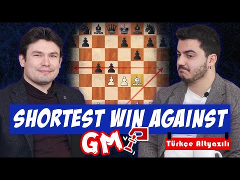 The shortest win against GM in chess | GM Evgeny Romanov & IM Yurtseven Melih  (Türkçe Altyazılı)