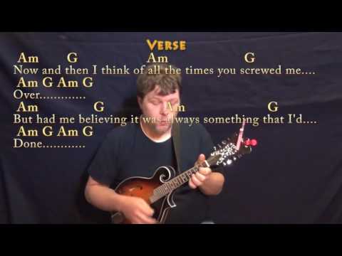 Somebody That I Used to Know (Goyte) Mandolin Cover Lesson in Am with Chords/Lyrics