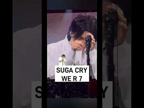 #Suga cried when he remembered the members “we’re 7”. A message that #BTS don’t care abt the chart
