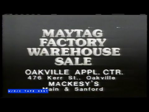 WOC Tape 0387 Local Commercials - 1986