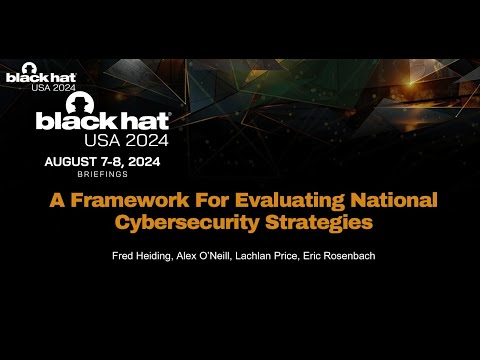 A Framework for Evaluating National Cybersecurity Strategies