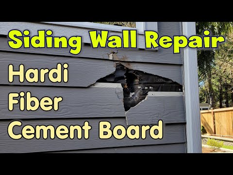 Easy Fix For Your Damaged James Hardie Cedarmill Fiber Cement Lap Siding!