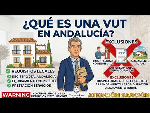 ¿Qué es una Vivienda de Uso Turístico (VUT) en Andalucía? Ley y Exclusiones 🏠✅ — Torremolinos Gestión Vacacional
