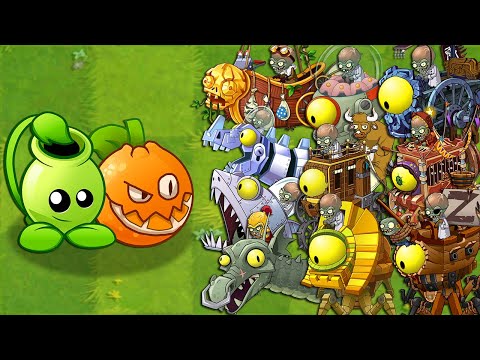 Plants Vs Zombies 2 Final Boss - Team RANDOM Plants Power-Up! vs PvZ2 All Bosses Fight