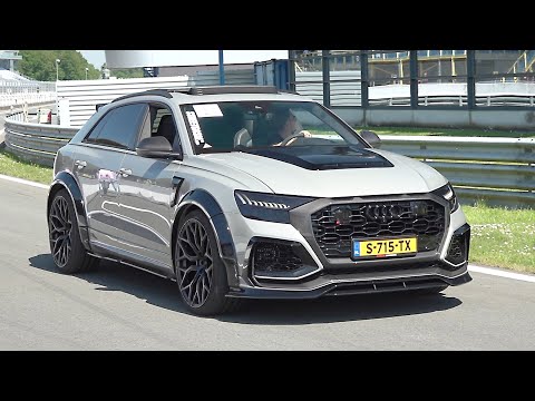 840HP Audi RS Q8 Prior Design PD RS800 Widebody - Revs, Crackles & DRAG RACING!