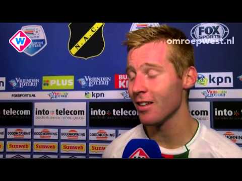 Interview ADO-speler Mike van Duinen na NAC - ADO Den Haag