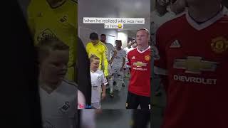 Kid realizes Rooney is standing next to him😂  #respect#football#shorts