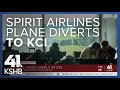 Spirit Airlines flight from Detroit to Phoenix diverted to Kansas City